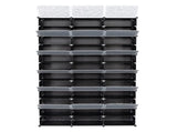 12-Tier Portable 72 Pair Shoe Rack Organizer 36 Grids Tower Shelf Storage Cabinet Stand Expandable 01594525