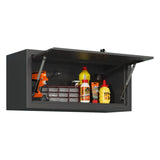 ZUN Heavy Duty Metal Wall Mounted Tool Storage Cabinet Steel Metal Garage Storage Cabinet for Garage T2398P236592