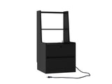 Nightstands Set of 2, Charging Station, Smart Nightstand Night Light, Modern Night Stand W1321P311158