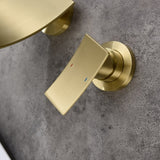 Wall mounted bathroom waterfall faucet 09354006