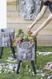 ZUN 11" x 13" x 22" Greek God Statue Planter with Legs W2078P152776