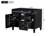 30'' Bathroom Vanity without Top Sink, Modern Bathroom Storage Cabinet with 2s and a Tip-out N710P250685B