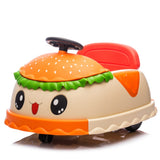 12V Kids Ride On Electric Bumper Car W/Parents Control,Cute&Realistic Hamburger Design,360 Degree W1578P299386