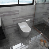 Smart Toilet with Built-in Heated Seat, Tankless Toilet with Autoing, Adjustable Seat Temp, W2894P199868