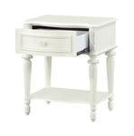 ZUN ACME Dorothy Nightstand w/1 Drawer, Ivory Finish BD02267