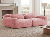 2-seater Modular Sectional Sofa Couches,Soft Fluffy Plush Fabric Bottom Anti-Slip Design,32D High W714P380195