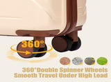 20 Inch ABS Hard Shell Travel Checked Luggage - Scratch Resistant Surface Four Multi-Directional W2787P437246
