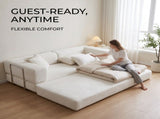 Double sofa, sofa bed, multifunctional compression sofa, wide body sofa, pure sponge sofa, fine W6188P552718