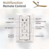 ZUN 60 Inch Outdoor Ceiling Fan Without Light 3 ABS Blade with Smart APP Control W934P156669