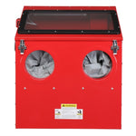 ZUN 30 Gallon Bench Top Air Sandblasting Cabinet Sandblaster Abrasive Blast Large Cabinet with Gun and 4 62535133