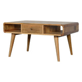 Curved Oak-ish Coffee Table B182P166496
