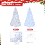 ZUN 7ft 1346 Branches Automatic Tree Structure PVC Material 500 Lights Cool Color 8 Modes Christmas Tree 03118579