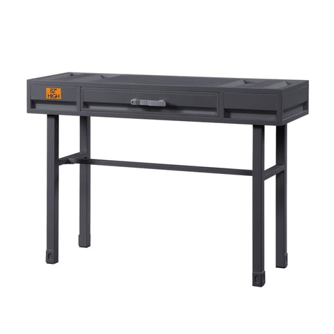 ZUN Gunmetal Writing Desk with 1 Drawer B062P185696