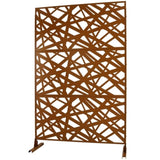 Outdoor & Indoor Privacy Metal Privacy 76" H48" W, Freestanding Decorative Privacy W465P193275
