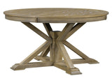 Retro Functional Extendable Dining Table with a 12" Leaf for Dining Room and Living Room 03330785