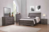 1pc Contemporary Four Drawers Chest Bed Side Cabinet Wooden Furniture Rustic Gray Color B2741P335231