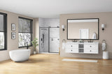 72in. W x 48in. H Metal Framed Bathroom Mirror for Wall, Rectangle Mirror, Bathroom Vanity Mirror W1272113723