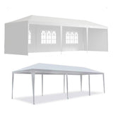 ZUN 10x30' Outdoor Garden Gazebo Wedding Party Tent Canopy Marquee with 5 Removable Sidewalls W2185P192582