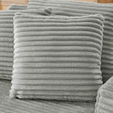 Single lazy sofa chair, no assembly required, made of velvet fabric, fluffy modern single W487P288236