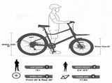 7 Speed, Aluminum Alloy Frame, Multiple Colors 26 Inch Bike,Cargo Bike for Women and Men W1019P218112