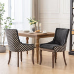 ZUN A&A Furniture, Ultra Side Dining Chair, Thickened fabric chairs with neutrally toned solid wood W1143P154100