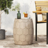 Outdoor LightWeight Concrete Side Table, 73443.00