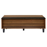 Walnut and Black Lift-top Coffee Table B062P181387