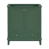 30" Bathroom Vanity without Sink, Base Only, Multi-functional Bathroom Cabinet with Doors and N725P186143G