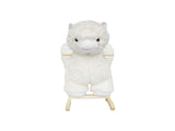 Kids Ride-On Rocking Horse Toy with Lullaby Song,Alpaca Rocking Toy with Hand Puppets and Safety 21598762