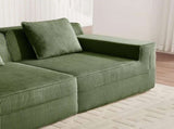 Martha Armless Sofa W/Pillow Corduroy -Green W3041P353177