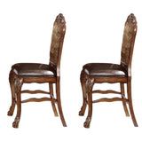 Beige and Cherry Oak Counter Height Chairs B062P189111