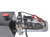 DC 12V Electric Hydraulic Pump Unit Metal Reservoir Double Acting 10 Quart 16003671