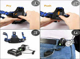 Rechargeable LED Headlamp Camping Hiking Headlamp Work Light BatteryCharger Set 01159336