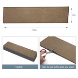 15-Piece Pack of Flax Anti-Slip Stair Mats Pet-Friendly Quiet Pads Adhesive-Backed Anti-Slip 57096506