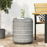 Outdoor LightWeight Concrete Side Table 73442.00