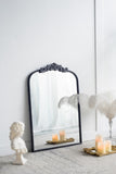 ZUN 24" x 36" Classic Design Mirror with and Baroque Inspired Frame for Bathroom, Entryway Console Lean W2078123591