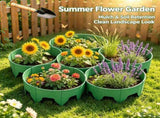 12 pcs Adjustable Interlocking Plant Grow Rings, PP Plastic Plant Guard with SnapTogether Panels, 75549765