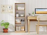 Space-Saving 5-Tier Bookcase, 4-Cube Open Storage Shelf for Living Room Study-Space-Saving 06076344