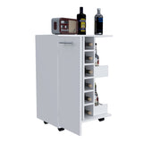 Tennessee Bar Cart, One Cabinet With Division, Six Cubbies For Liquor, Two Shelves B128P176143