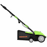 13" Electric Lawn Dethatcher w/ Collection Bag and Removable Blades -Green 13936197