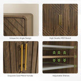 Sideboard Buffet Cabinet With Storage ,Carved 2 Door Sideboard,Multifunctional Accent Cabinet With W1706P312336