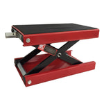 ZUN 1100lbs Steel Adjustable Scissor Lift for Motorcycles Red 57475612