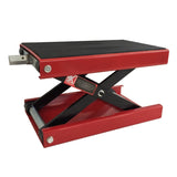 ZUN 1100lbs Steel Adjustable Scissor Lift for Motorcycles Red 57475612