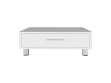 Athens Coffee Table, One Drawer, Four Legs, White B097P474312