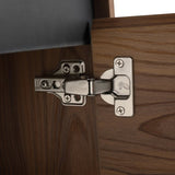 LEVISTAR Brown 36 Inch Bathroom Vanity with resin Countertop Sink, 2 Doors Bathroom Cabinet Set W1972P165047