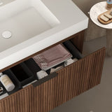 YOLAN 30" Freestanding Plywood Cabinet without basin, Retro Walnut W2615P246651