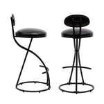 ZUN Bar Stools Upholstered Counter Height Barstools for Kitchen Island Set of 2 Modern PU Leather Dining W1757P167845