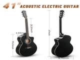 KMA102 41In Basswood Panel Matte Edging Folk Guitar with 15W Amplifier Bag Tuner 28785780