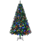 6 FT Pre-lit Artificial Christmas Tree, Hinged Xmas Pine Tree with 1000 Branch Tips, 350 Lights and 25437080