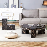 ZUN The detachable double-decker coffee table, the stylish is more precious, and the detachable W1151P184842